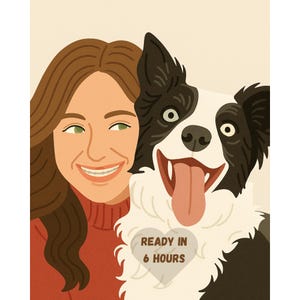Custom Minimalist Digital Portrait, Digital Drawing and Illustration, Portrait From Photo, Digital illustration, Unique Wall Art Printable