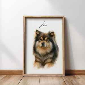 Custom Watercolor Pet Portrait From Photo, Personalized Dog & Cat Art, Pet Memorial Gift, Custom Digital Download