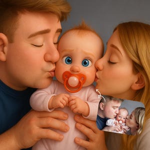Pixar Style Portrait vom Foto, 3D Cartoon Portrait, Paar Cartoon Zeichnung, personalisiertes digitales Geschenk, Pixar Art Printable