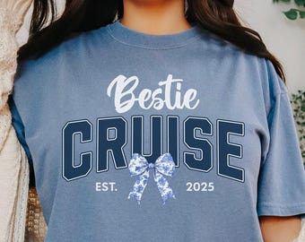 Camiseta de crucero personalizada para mejores amigas, camisetas de crucero a juego para amigas, camisetas de crucero para viajes de chicas, camisetas de vacaciones en grupo, camiseta de equipo de crucero