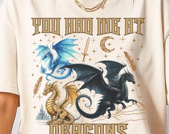 Camiseta Comfort Colors® You Had Me At Dragons, camiseta literaria, Xaden Riorson, romance oscuro, regalo de lector de fantasía, camiseta Riders Quadrant