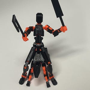 3D Printed Knight Jaguar Robot – Assembled Sculpture | Futuristic Mecha Art Figurine