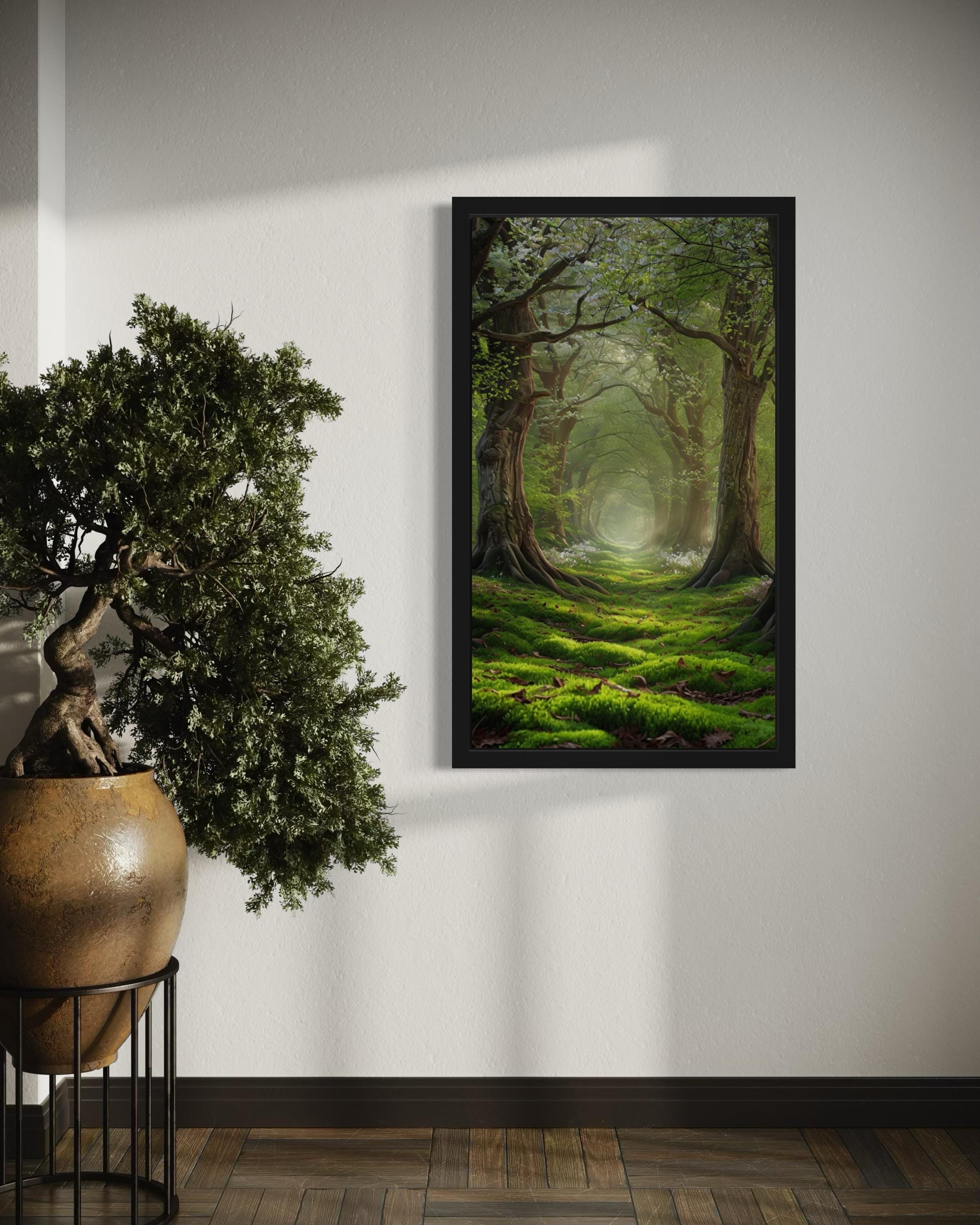 Mystical Forest Digital Print | Enchanted Woodland Wall Art | Instant ...