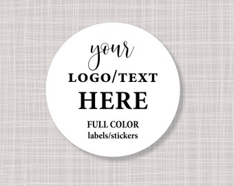 3" Round Custom Logo Labels Stickers