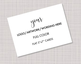 Custom Printed Advertising Business Logo Thank You Insert Coupon Cards Flyers Postcards Handouts 5"x7"