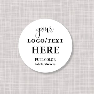 2" Round Custom Logo Labels Stickers