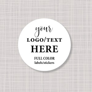 1.5" Round Custom Logo Labels Stickers