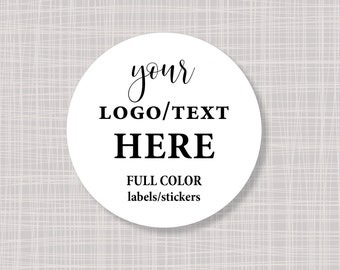 1.5" Round Custom Logo Labels Stickers