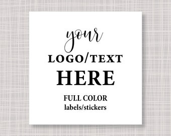 3" Square Custom Logo Labels Stickers