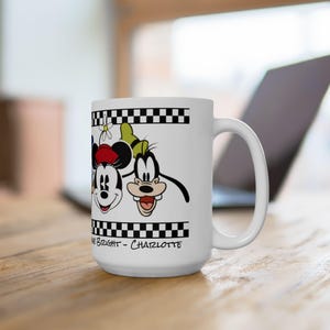 Micky und Freunde Name / Text auf der Tasse, Micky Maus Thema Tassen, personalisierte Micky Maus Tasse, Keramik Kaffeetasse, süße Tasse für Kinder Bild 8