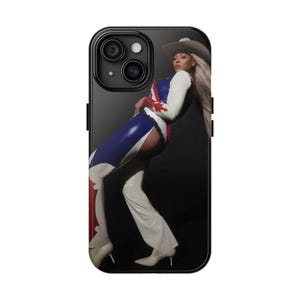 Funda para teléfono Cowboy Carter de Beyoncé, funda protectora para iPhone de estrella de la música pop famosa, artículos de merchandising de Queen B, accesorios personalizados para teléfono, Beyhive