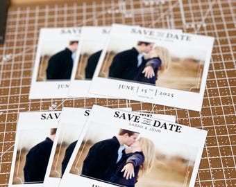 Magnets photo « Save the Date » personnalisés : cadeaux de mariage en vinyle flexible