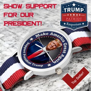 2025 Inauguration Gift for Dad, Mom, Friend, or Coworker - Celebrate Trump&#39;s Success as the 47th President Make America Great Again watch