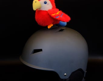 bird helmet motorcycle action figure 1/12 Crow DH Toys Accessory Trendy Bird Plush Helmet Accessory: Universal