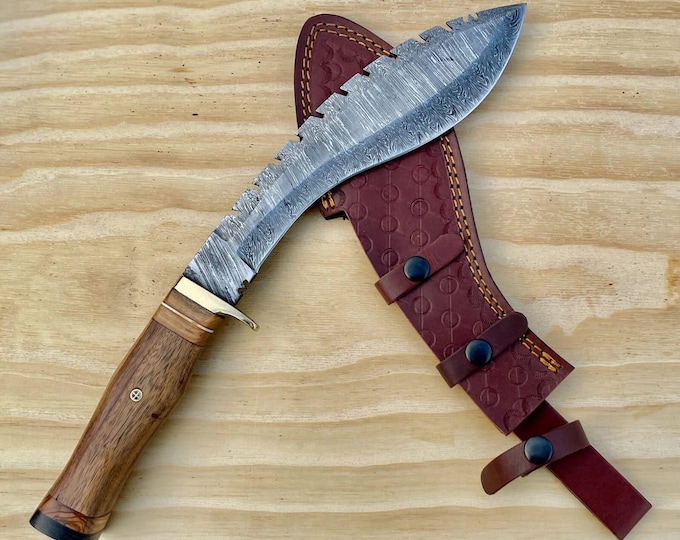 Custom Handmade Kukri Knife –  Outdoor Survival | Hunting Knife | Gift for Him | Camping