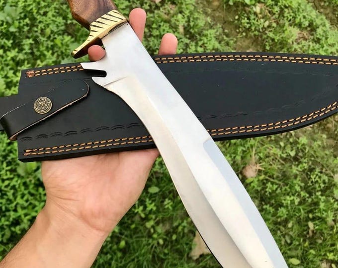 Custom Handmade D2 Steel Bowie Knife – Outdoor Survival | Hunting Knife | Gift for Him | Camping