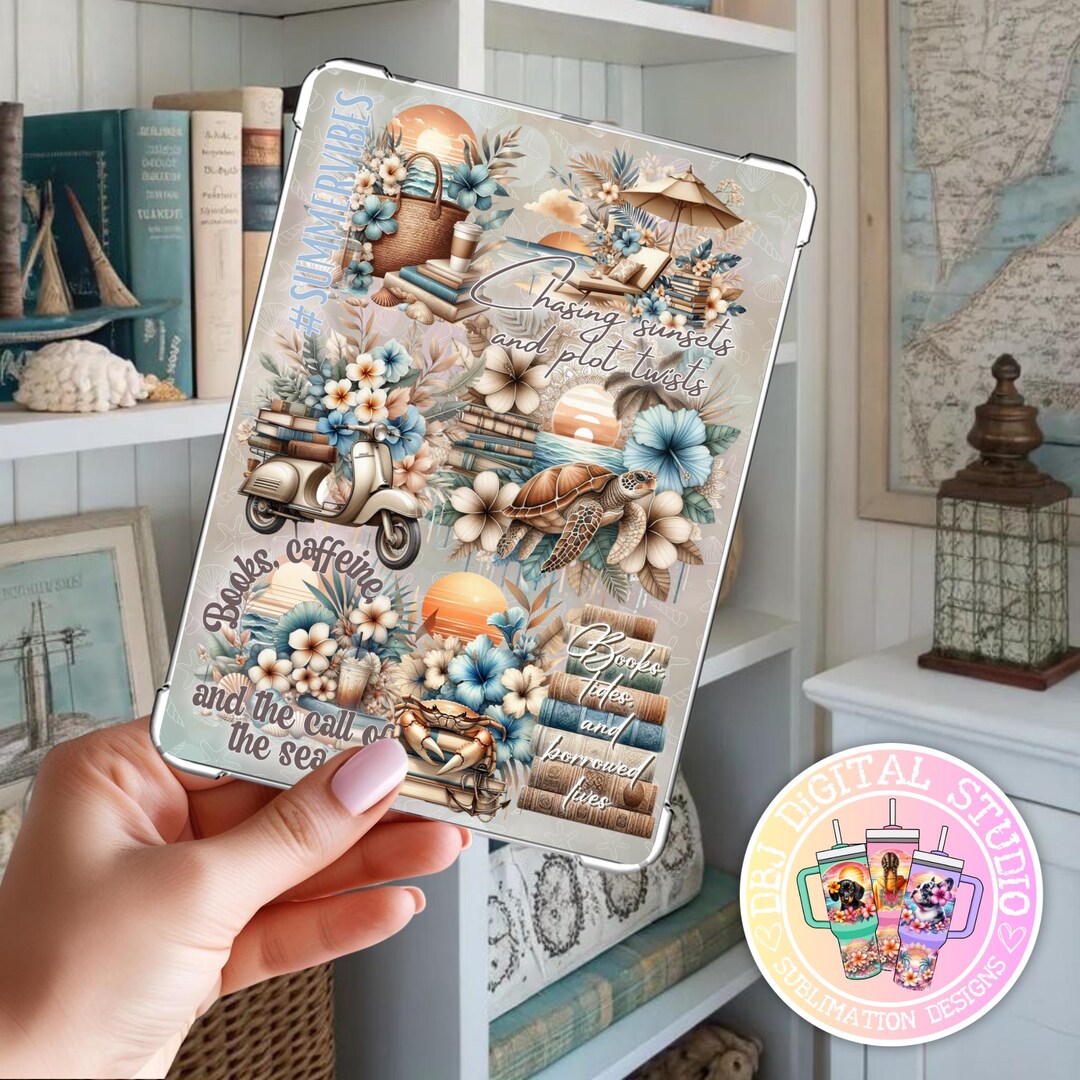 Neutral Beach - Boho Coastal - DIGITAL DOWNLOAD Kindle Insert for Clear ...