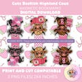 Cute bookish Highalnd Cows - Digital Download - Printable Magnetic Bookmarks - DIY - Cricut - Cutting Machines product logo
