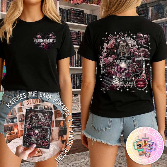 Dark Romance Quotes 2.0 Set - DTF Digital PNG Download - Booktok, Bookish, Pocket Print, Sleeve Quote