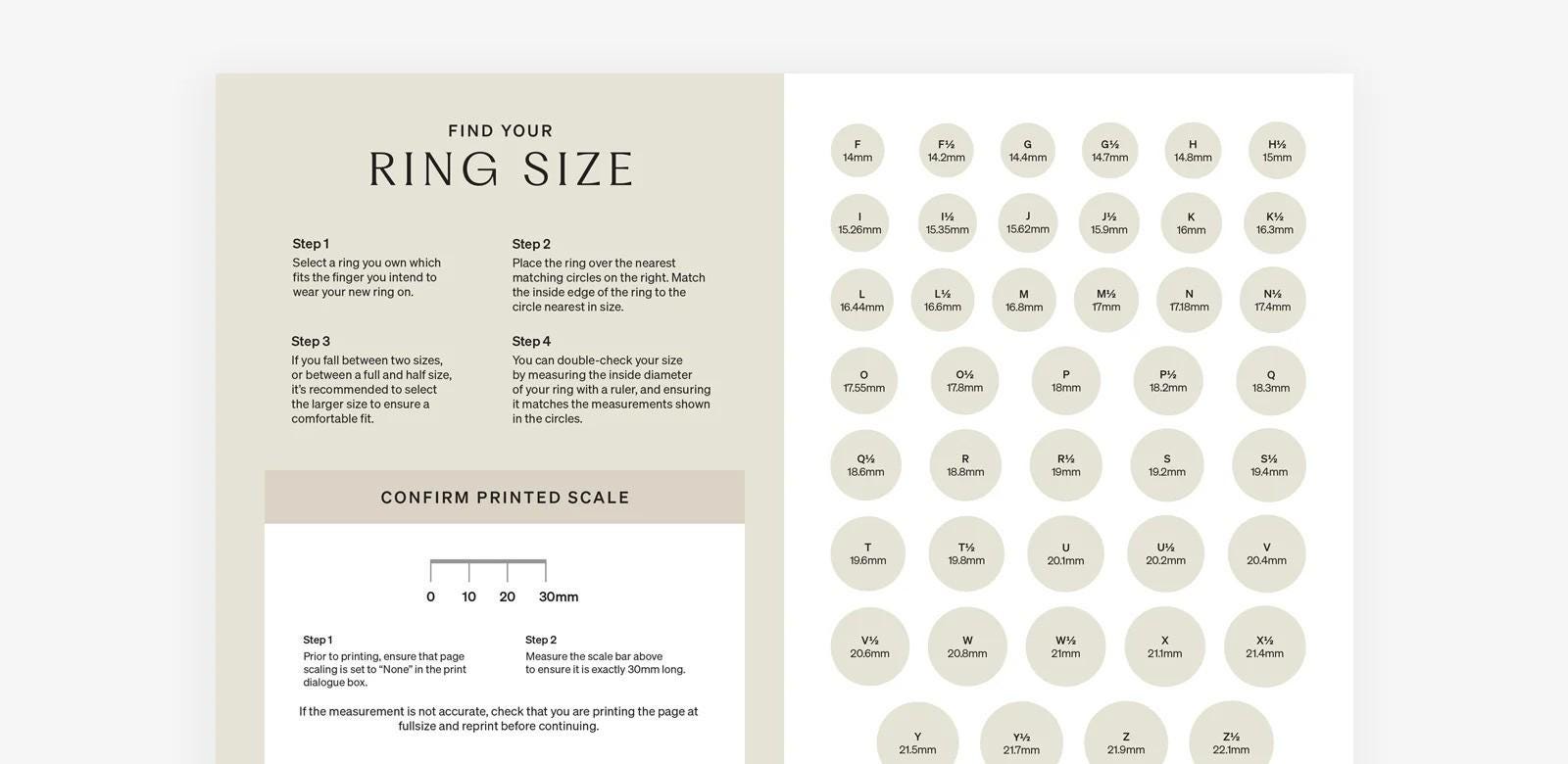 Size Chart Size 10 Rings Pandora Letters Ring Size 58 Conversion