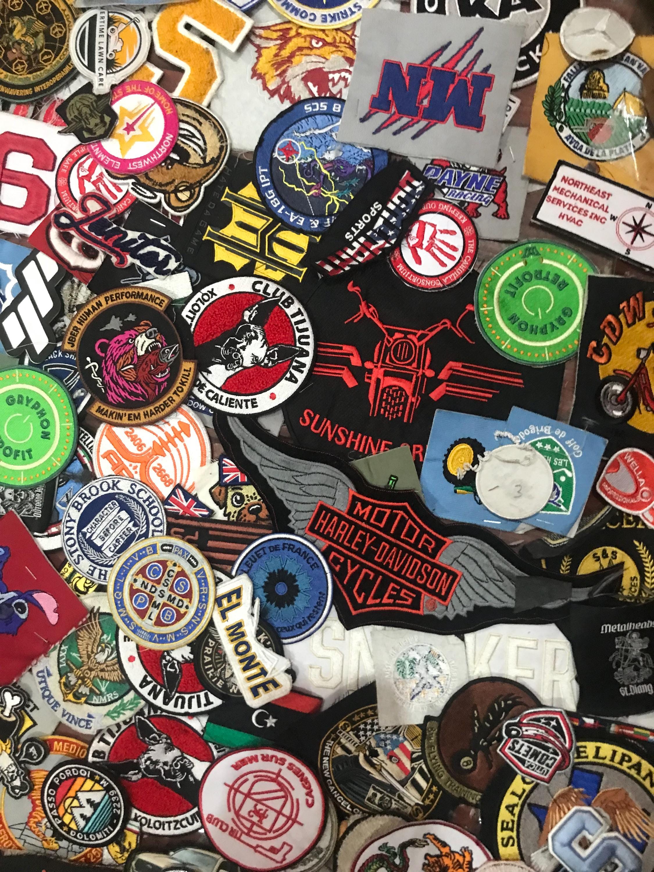 125 Random Embroidered Patches Bundle | Iron On, Sew On, Velcro Backing ...