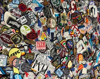 150 Random Embroidered Patches Bulk Lot Iron On Sew On Mixed Bundle