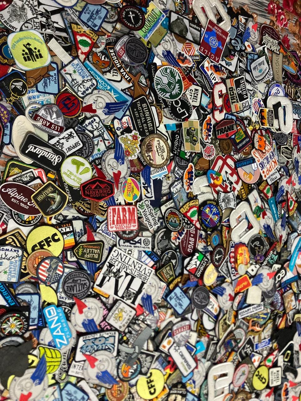 150 Random Embroidered Patches Bulk Lot Iron On Sew On Mixed Bundle