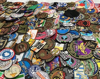 125 Random Embroidered Patches Bulk Lot Iron On Sew On Mixed Bundle