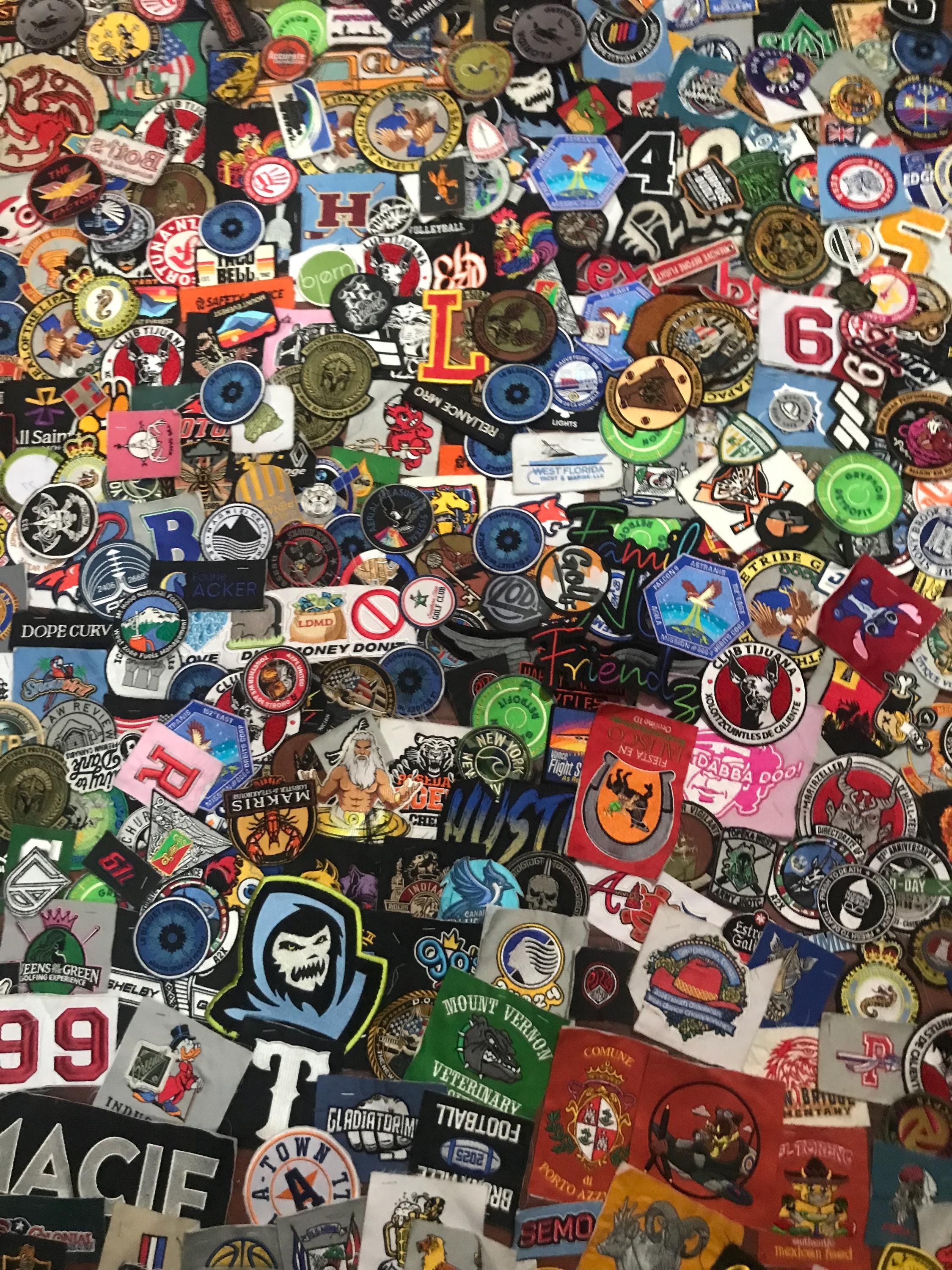100 125 150 250 500 Random Patches Sew on Iron on Velcro in Bulk for ...