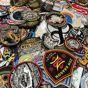 125 Random Embroidered Patches Bulk Lot Iron On Sew On Mixed Bundle