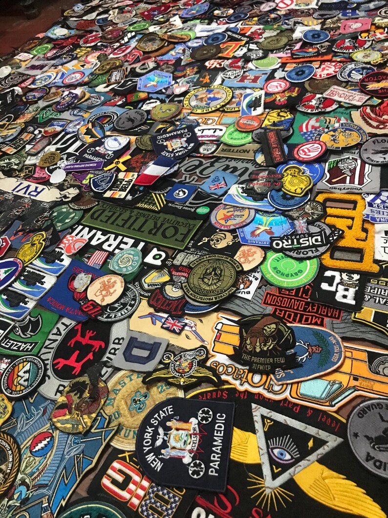 100 125 150 250 500 Random Patches Sew on Iron on Velcro in Bulk for ...