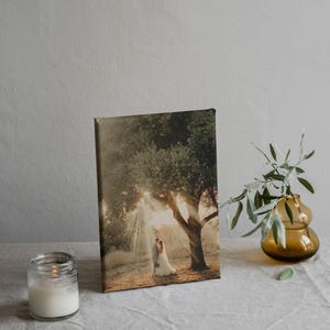 Anpassat fotocanvastryck, personlig canvasväggkonst, stor familjefotocanvas, anpassat bildtryck, bröllopsfotocanvaspresent bild 13