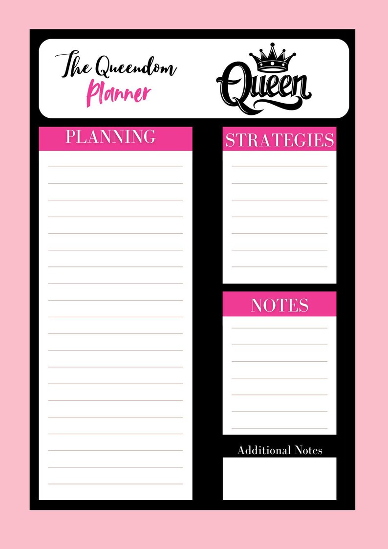 Crown Yourself Queen Planner- Start Building Your Brand, Securing Your ...