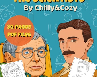 Scientists Coloring Pages: STEM Educational Printable (PDF Download)