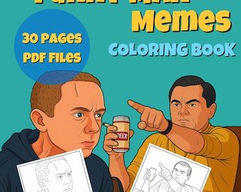 Funny Meme Coloring Book: 30 Sarcastic Pages, Stress Relief (Digital Download)