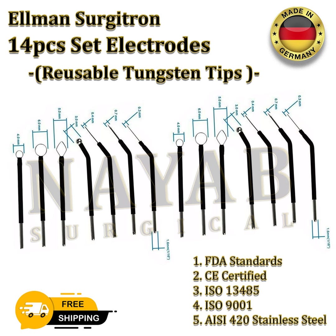 Ellman Surgitron Dental Standard Oral Cautery Handpiece Electrodes 14