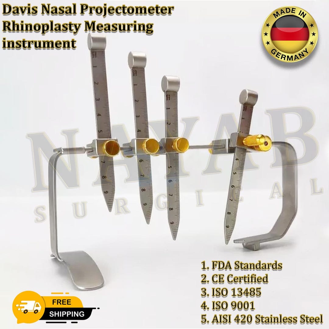 Davis Nasal Projectometer Rhinoplasty Measuring Instrument Plastic ...