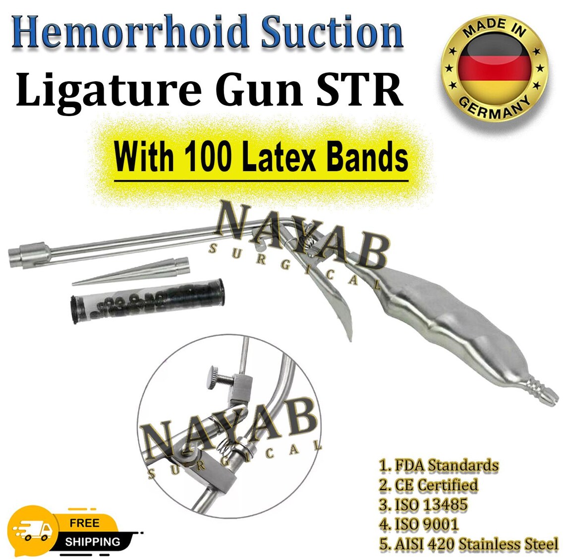 thumbnail image 2 of Wish_Care Silicone Hemorrhoid Bands For Ligator - High Quality Rectal Bands (3 Pack) 2 of 6