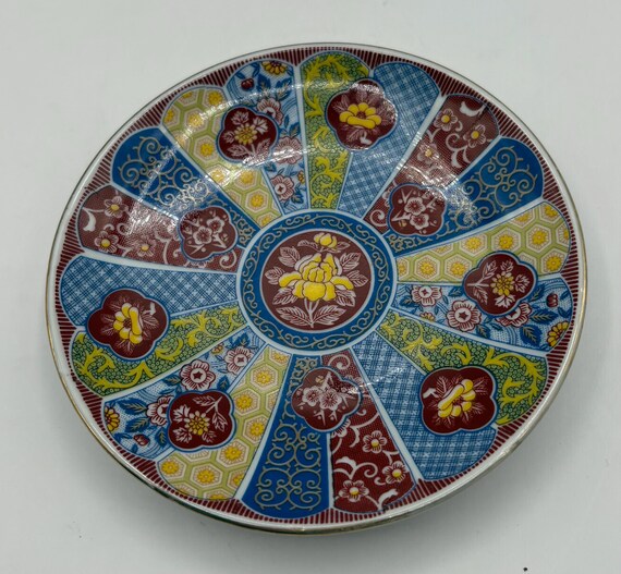 ヴィンテージ 伊万里焼 磁器 花柄 装飾皿 幅4.5インチ - Etsy 日本