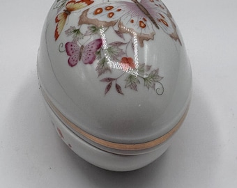 Boîte à oeuf en porcelaine VTG Avon 1979