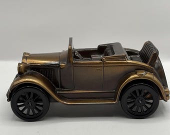 Hucha metálica vintage de 1929, modelo Ford Modelo A de Banthrico, fabricada en Chicago. 7 cm de alto x 16,5 cm de largo.