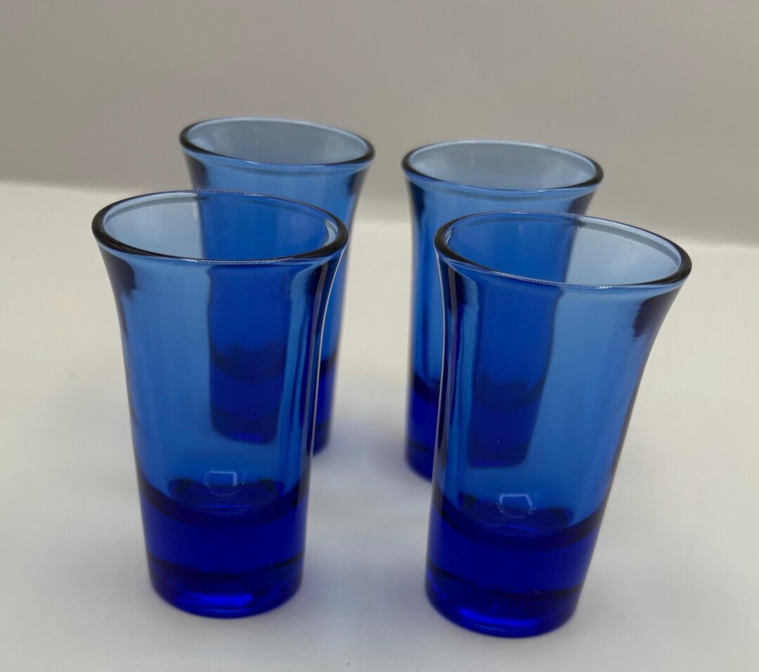 Blue and Yellow Diesel Freak Ceramic Shot Glass