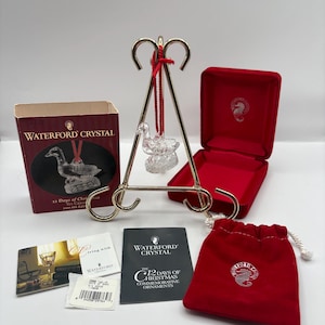 Vintage Waterford Crystal 12 Days of Christmas collection “Geese a laying “ 2.1/8” Hx 2” W