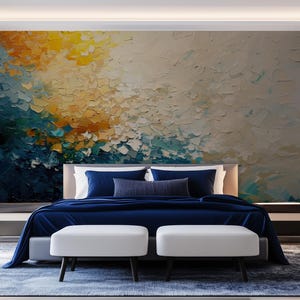 Abstract Textured Peel and Stick Wallpaper: Commercial Vinyl Canvas Mural