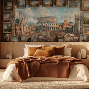 Classical architecture wallcovering