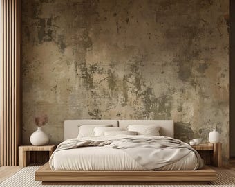 Rustic Wallpaper Mural, Distressed Wall Texture - Peel & Stick, Commercial, Non-woven