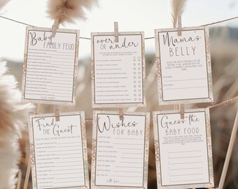 Quilted with Love Baby Shower Games, Grandmillennial Shower Activities (PDF Download)