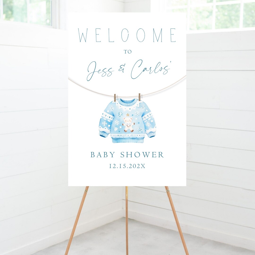6 Handgefertigte „It’s A Boy“ Baby Shower Weinglas-Anhänger – Mit Blauen Perlen & Baby-Motiven