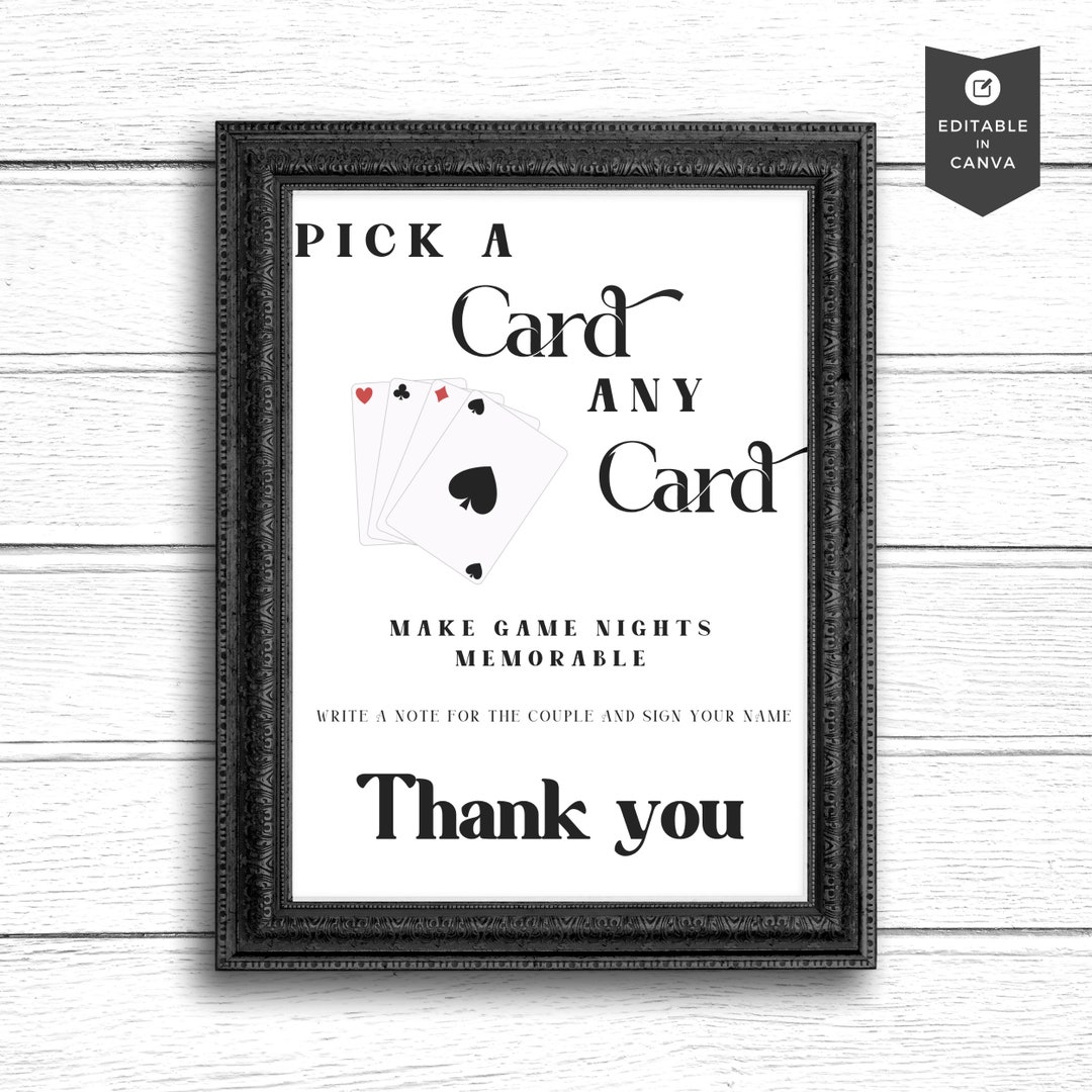 Playing Cards Guest Book RETRO Wedding Please Sign Our Guest Etsy