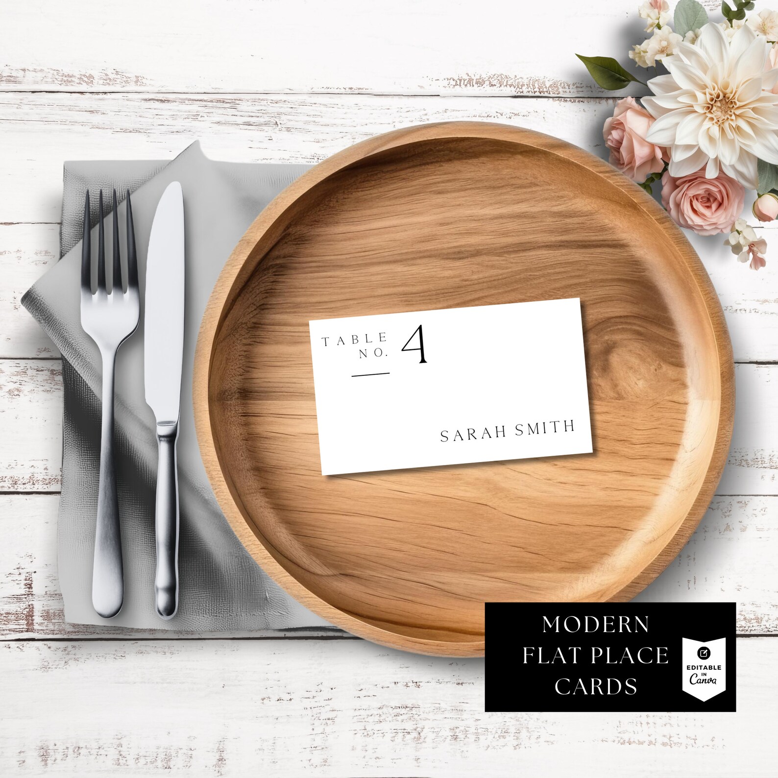 Elegant Place Card Template Black Tie Affair Editable - Etsy